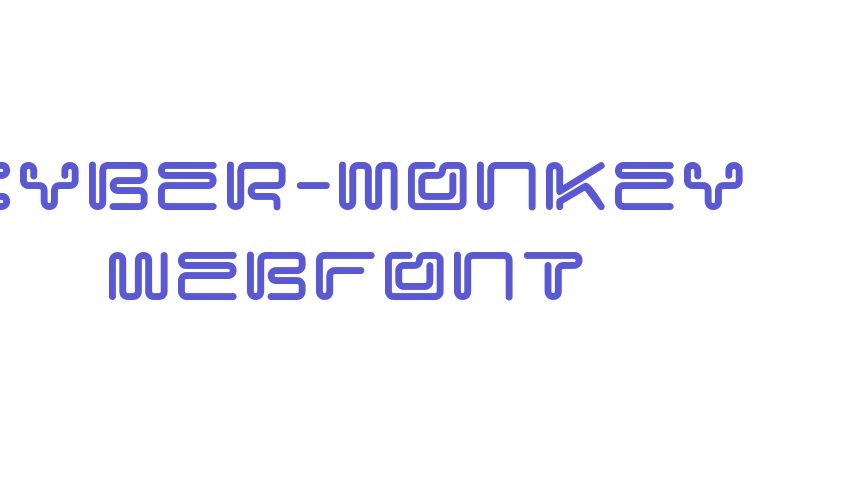 cyber-monkey WebFont Font