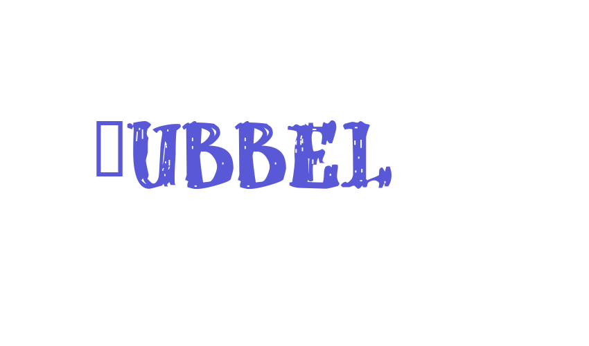 dUBBEL Font