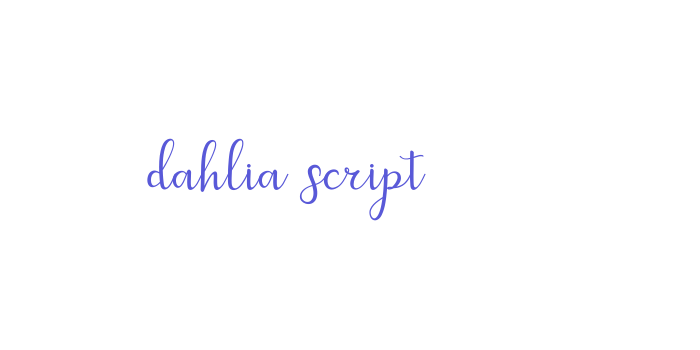 dahlia script Font Download