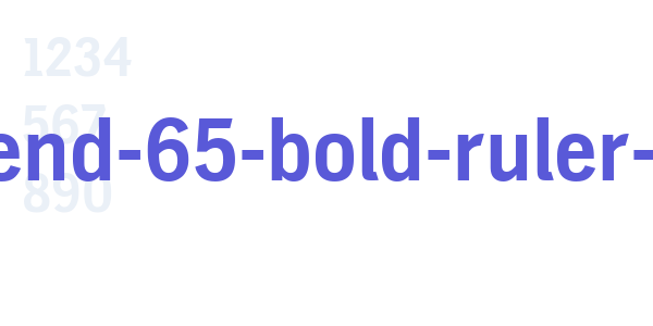 darbee-legend-65-bold-ruler-webfont font free