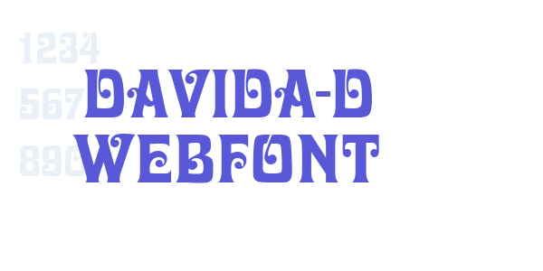 davida-d WebFont font free