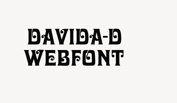 davida-d WebFont Font