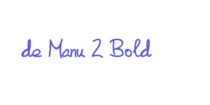 de Manu 2 Bold Font Download