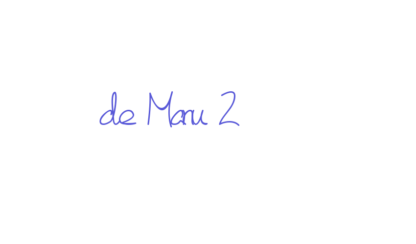 de Manu 2 Font