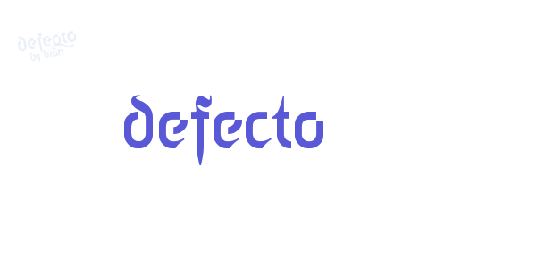 defecto font free