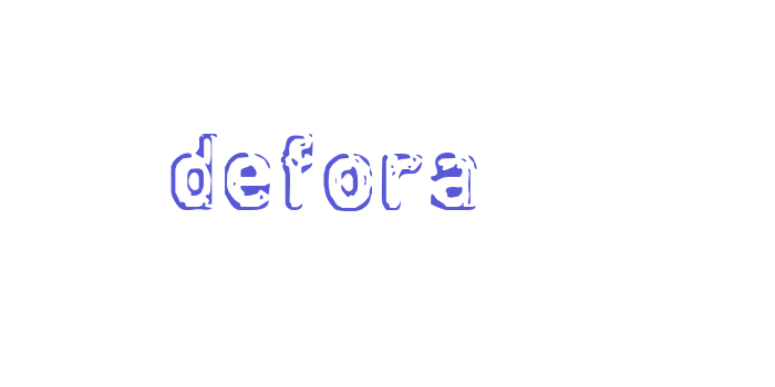 defora Font Download