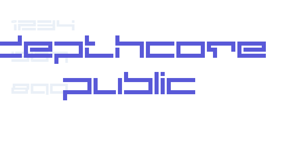 depthcore public font