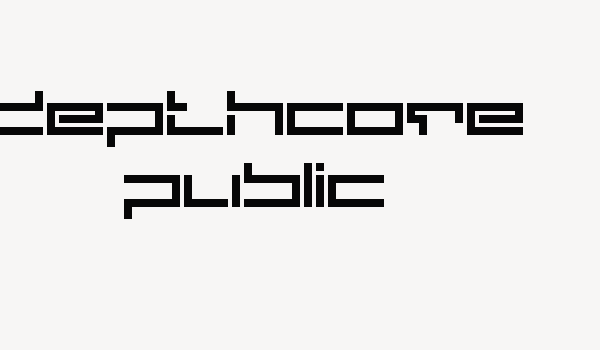 depthcore public Font