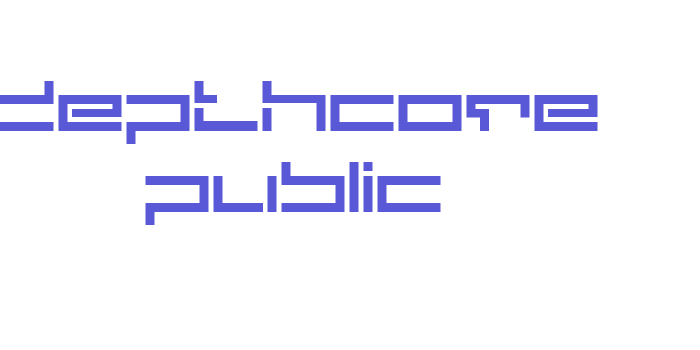 depthcore public Font Download