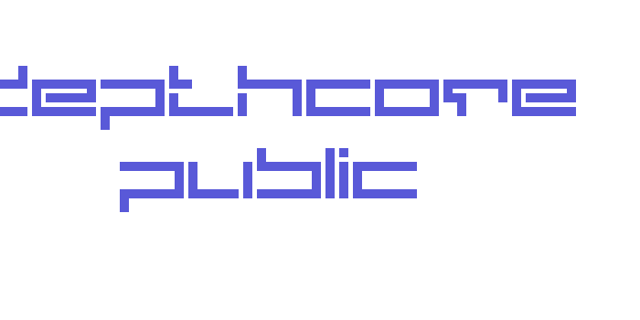 depthcore public Font