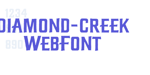 diamond-creek WebFont font free