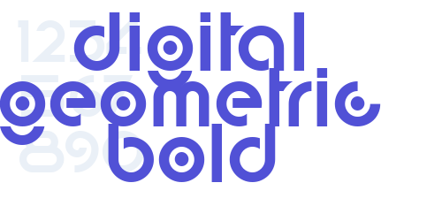 digital geometric bold-font-download