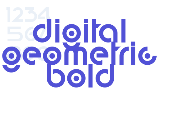 digital geometric bold