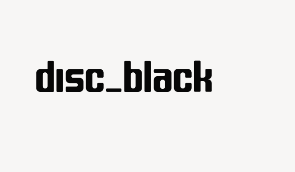 disc_black Font