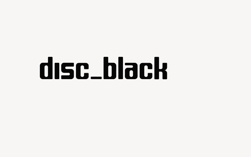 disc_black Font