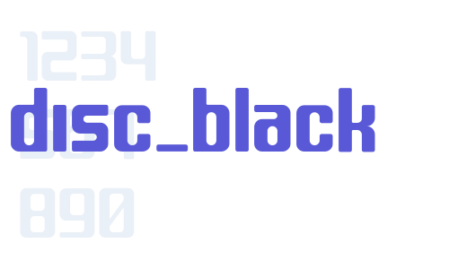 disc_black Font Download