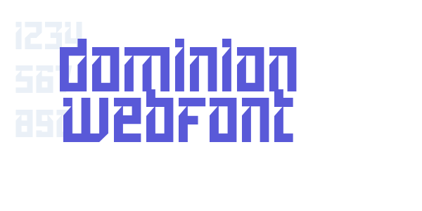 dominion WebFont font free