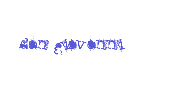 don giovonni Font Download