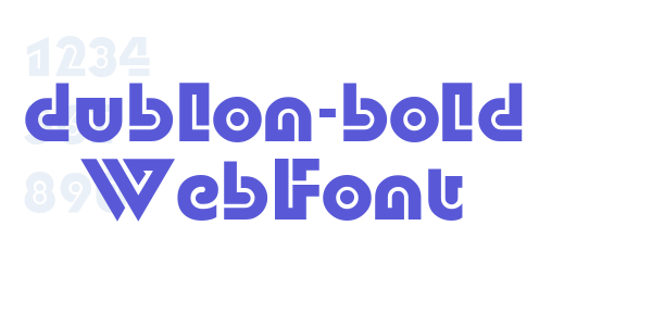 dublon-bold WebFont font