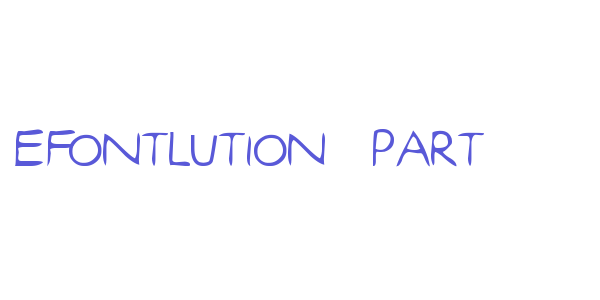 efontlution_part3 font