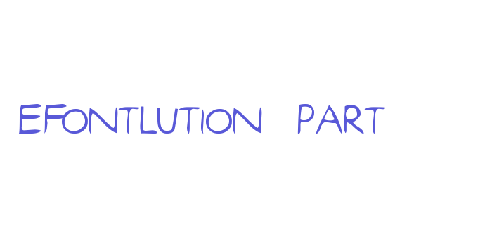 efontlution_part3 Font Download