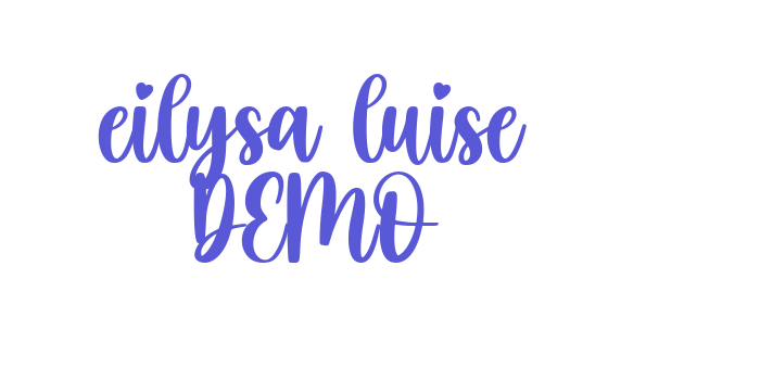 eilysa luise DEMO Font