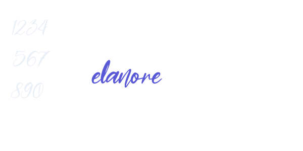 elanore font free