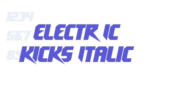 electr Ic kIckS Italic font free