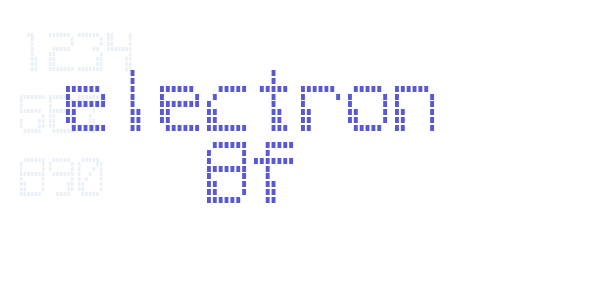 electron 8f font free