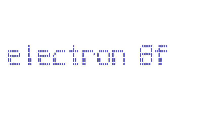 electron 8f Font Download