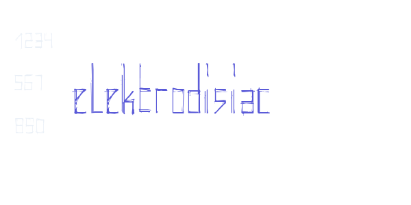 elektrodisiac font free