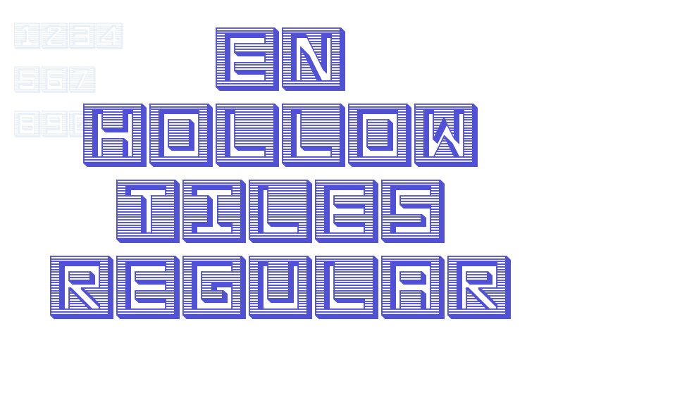 en hollow tiles Regular-font-download