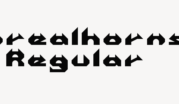 enrealhorns Regular Font