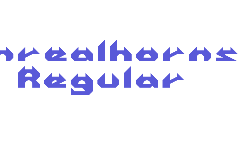 enrealhorns Regular Font