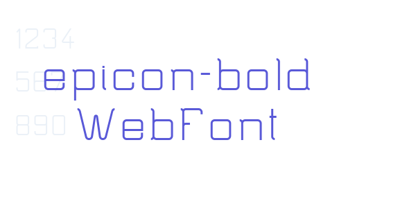 epicon-bold WebFont font