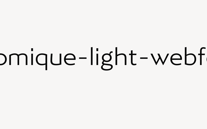 ergonomique-light-webfont Font