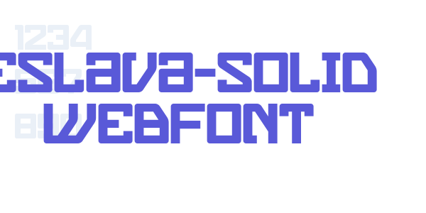 eslava-solid WebFont font free