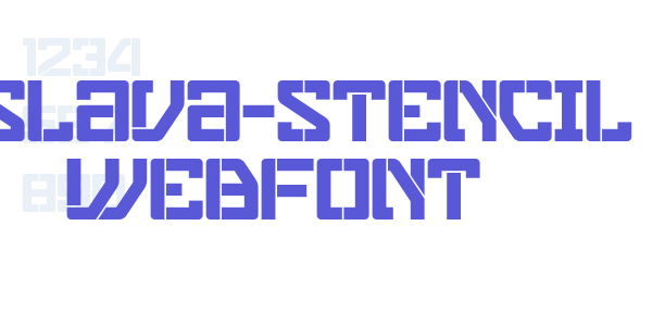 eslava-stencil WebFont font