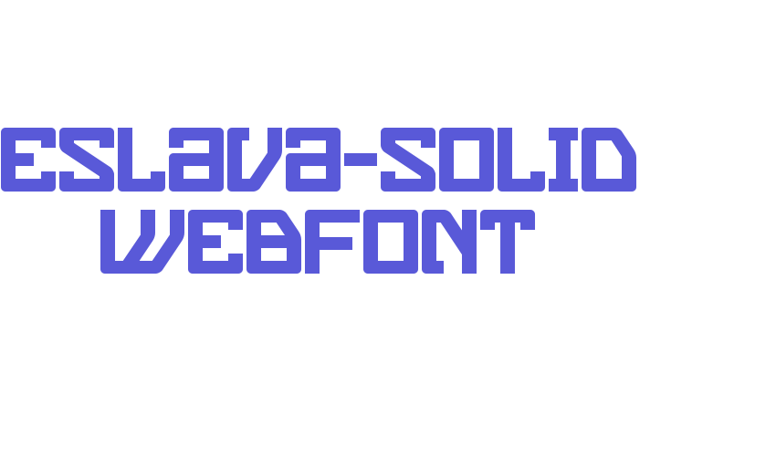 eslava-solid WebFont Font Download