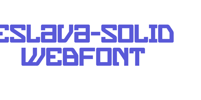 eslava-solid WebFont Font Download