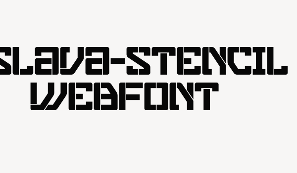 eslava-stencil WebFont Font