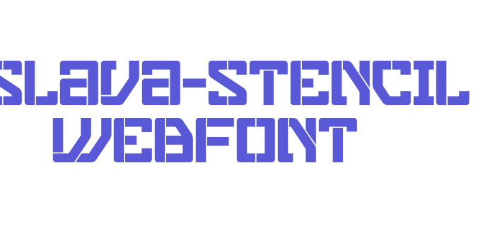 eslava-stencil WebFont Font Download