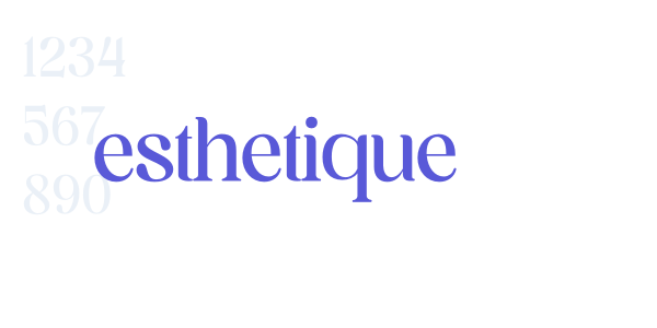 esthetique font free