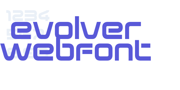 evolver WebFont font