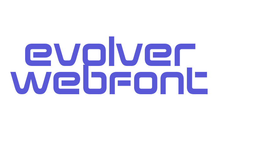 evolver WebFont Font