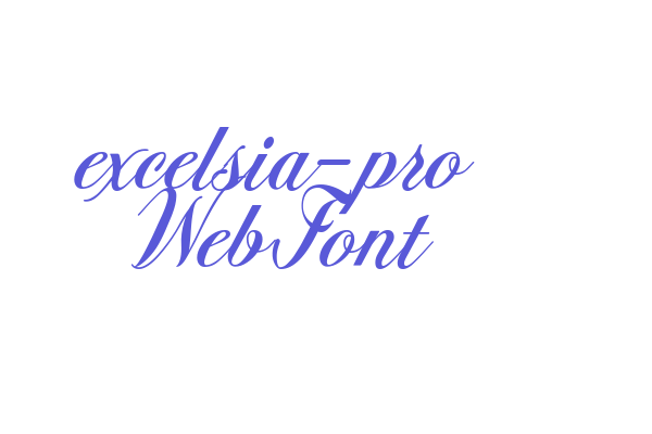 excelsia-pro WebFont Font