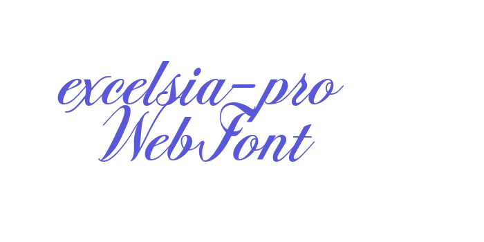 Download excelsia-pro WebFont Font