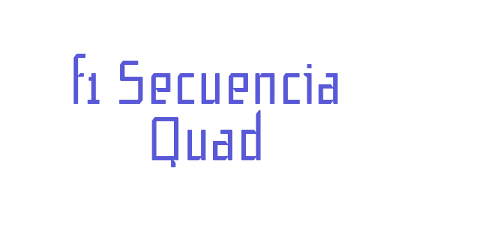 f1 Secuencia Quad Font Download