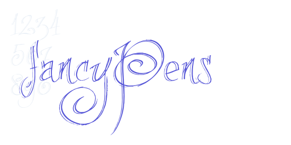 fancyPens font