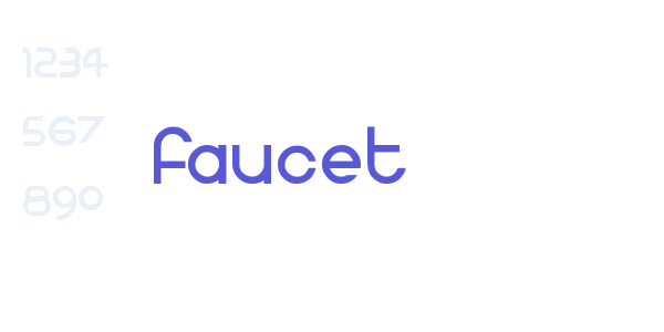 faucet font free